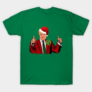 santa claus donald trump ugly christmas T-Shirt